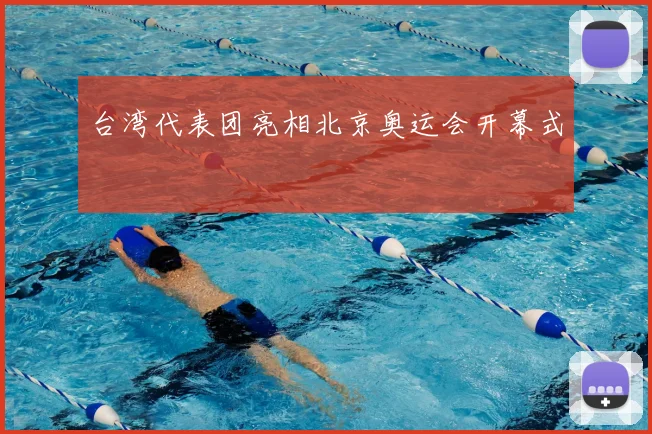 台湾代表团亮相北京奥运会开幕式